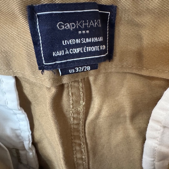 Men’s Brown Khaki Pants (32x28) | Gap Lived In Slim-Fit - Picture 5 of 9